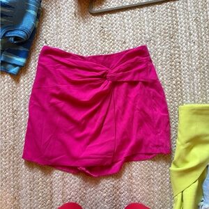 Pink Knot Front Skort